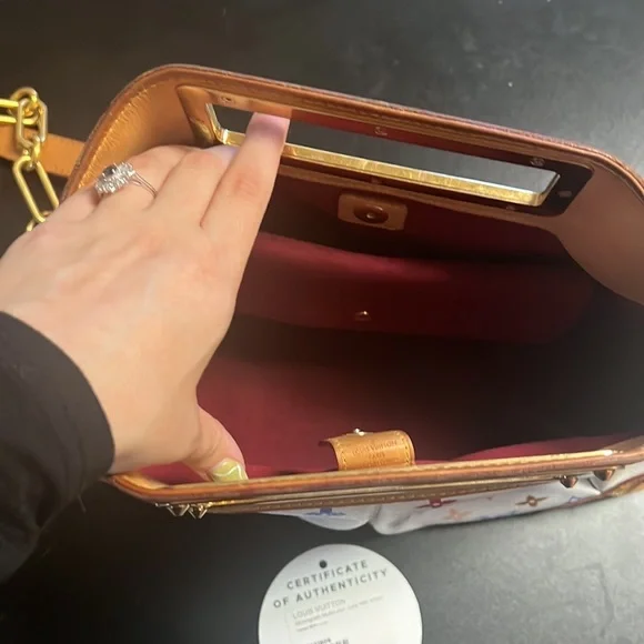 Louis Vuitton Purse White Monogram Judy Shoulder Bag - Picture 6 of 8